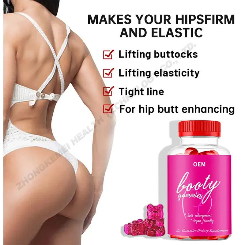 Big Sexy Booty Buttock Increase Growth Fuller Butt Lifter Hip Booster Butt Enlargement Bhe Libido Gummy Woman Hip Butt Enhancer