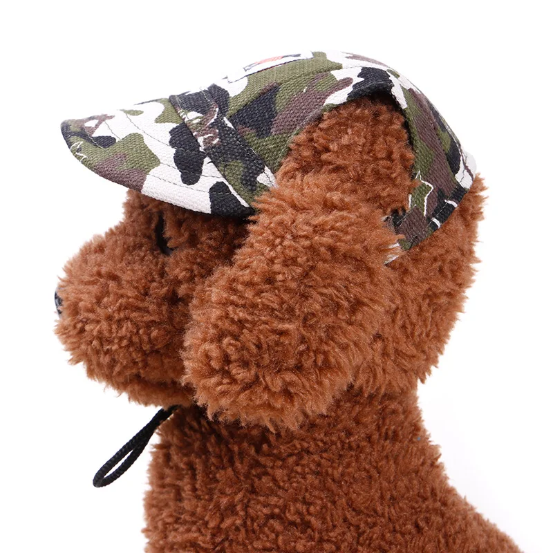 Spring and Summer Style Dog Ear Hats Adjustable Sunscreen Travel Sun Hat Baseball Caps for Pet Cats