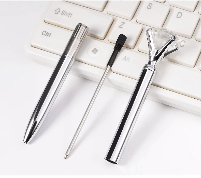 Metal Empty Glitter Ball Pen Refill Cheap Short Ballpoint Pen Ink Refills Replaceable Metal Pen ink Refill