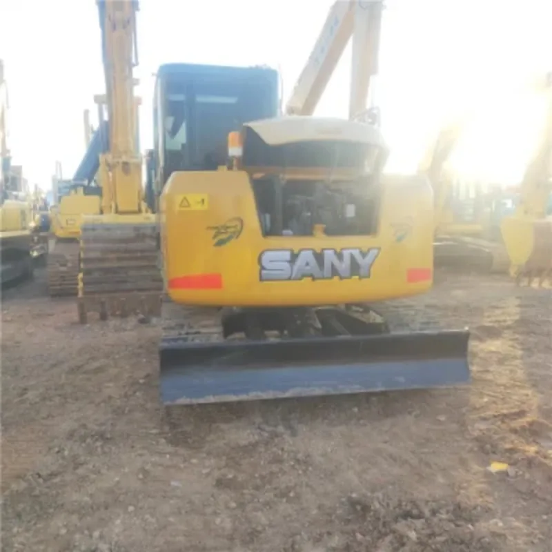 Хорошее состояние SANY SY75C подержанный экскаватор 7.5ton на складе для продажи