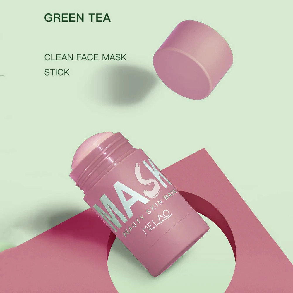 Natural Mask stick mud purifying clay pink clay stick skin of dirt blend nourishes and smooths skin new mud pink clay