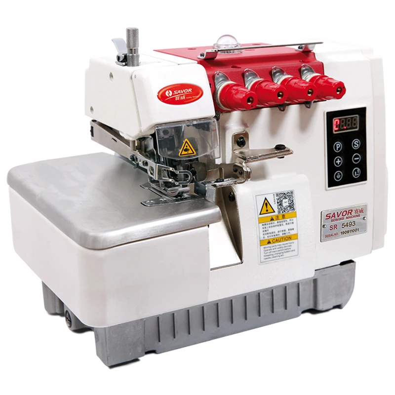 High Speed Garment Overlock Sewing Machine mini motor with direct drive