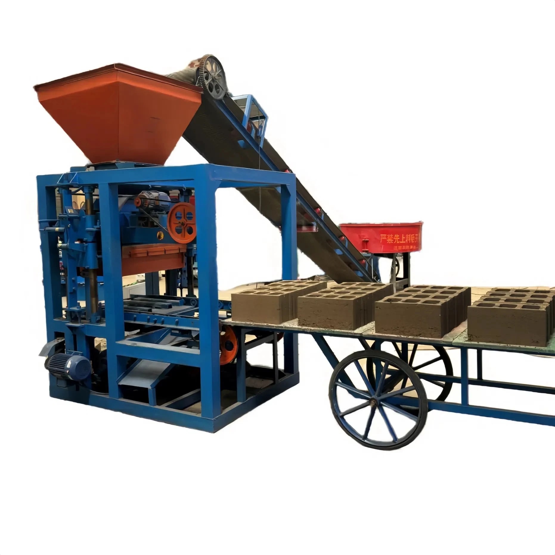 BR4-26 автоматический Строительный кирпич делая машину бетонный полый блок производственной линии