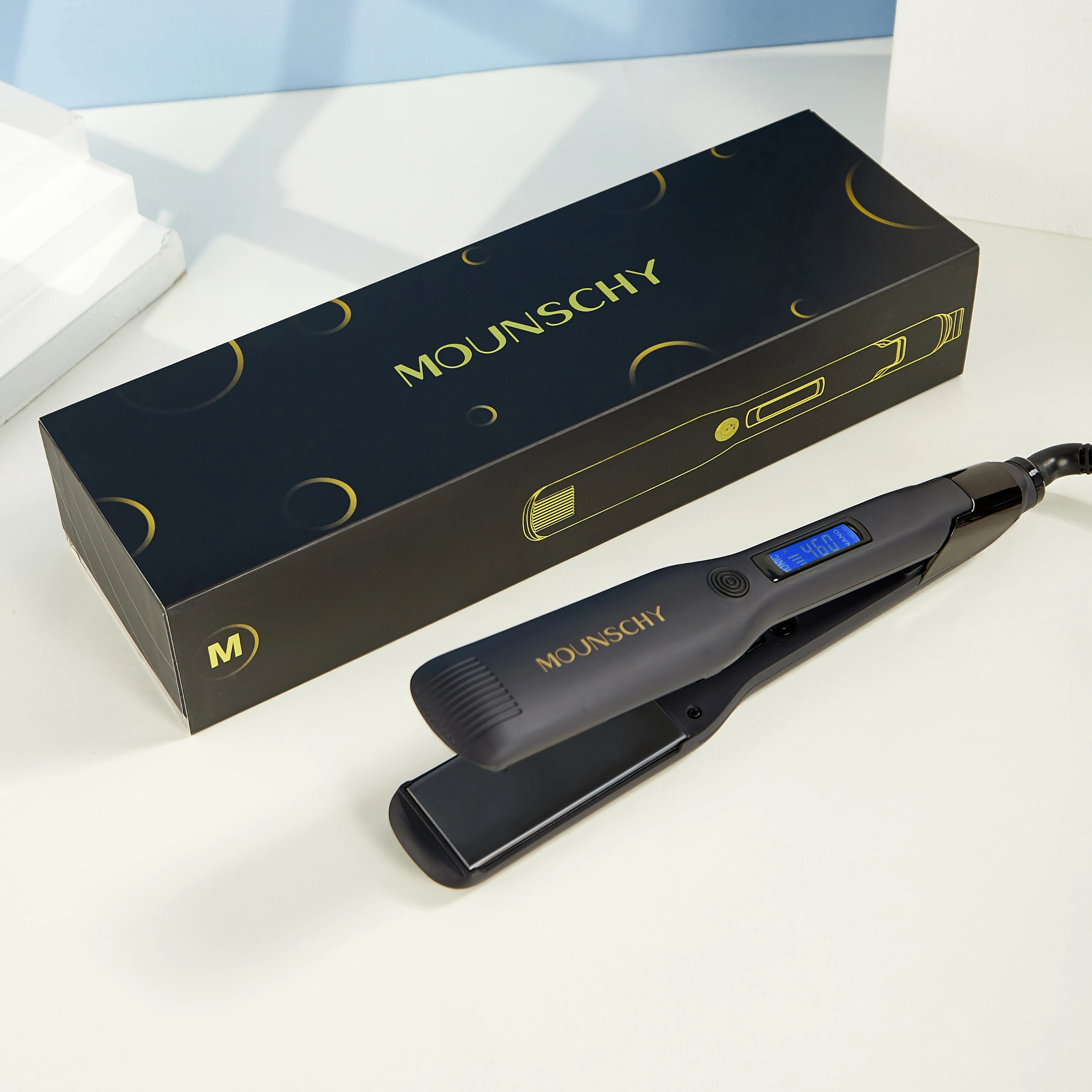 Professional salon High Quality 1.5 inch  Flat Iron Hair Straightener