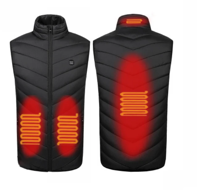 
Intelligent charging heating vest heating down vest USB charging fever Warm cotton-padded jacket down vest 