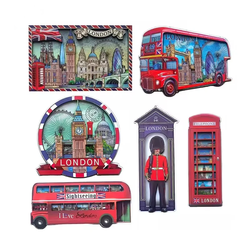 Factory Price High Quality Custom 3D Metal Home Decor Fridge Magnet Tourist Souvenir Metal Fridge Magnet