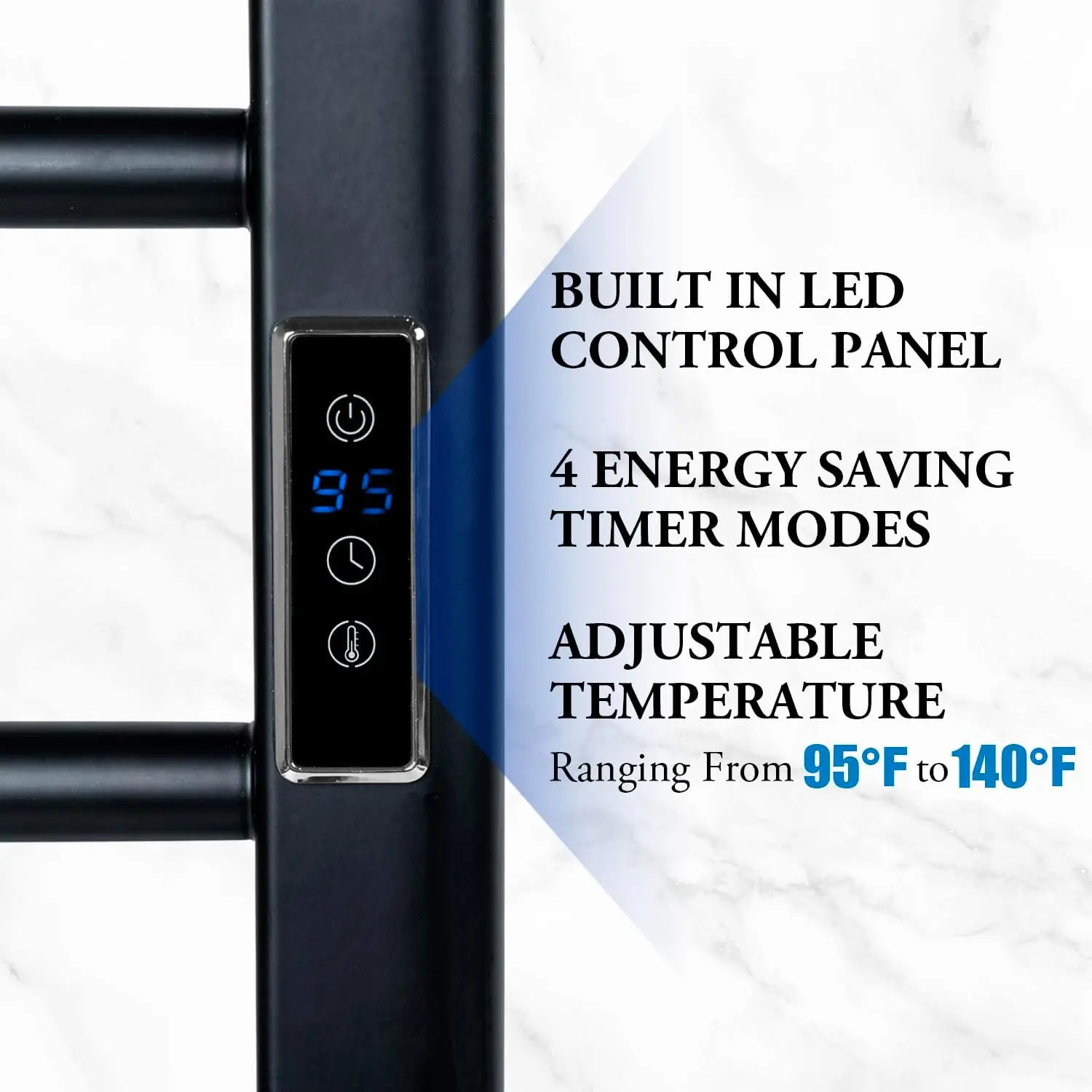 Bathroom Towel Floor standing Wall Mounted Electric Heated Towel Warmer