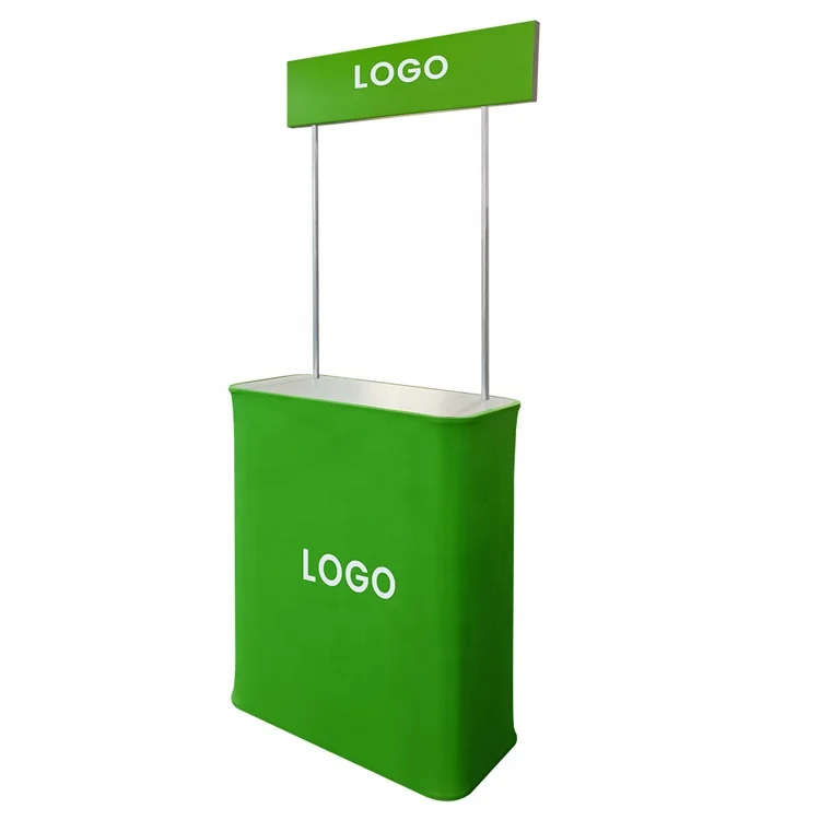 2024 Cheap Promotion Counter Table Kiosk Trade Show Display Supermarket Demo Pop up Booth