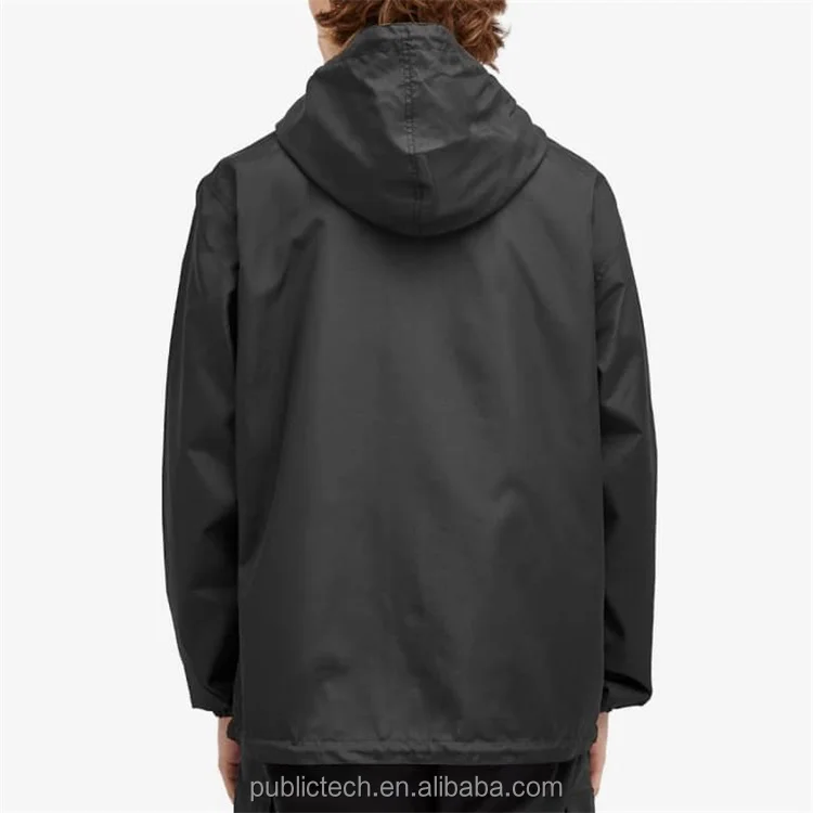 Manufacturer Outdoor Half Breasted Pullover Windbreaker Jacket Custom Logo Men Anorak Windbreaker Jacket For Men