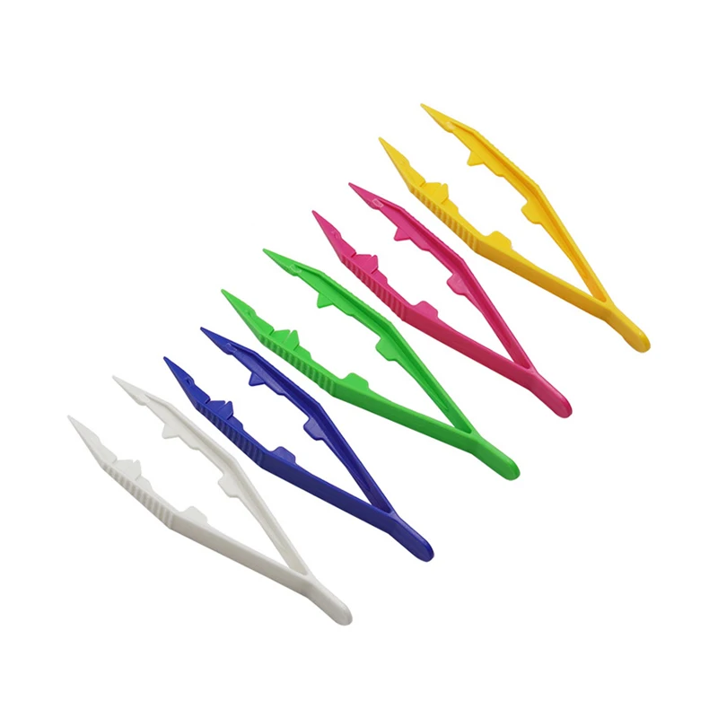 Kids Safety Plastic Beads Tweezer for Puzzle Bead Model Building Kits Children DIY Toys Art Crafts Accessories Tools