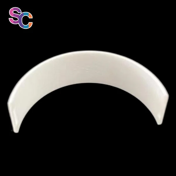Advanced high-purity alumina ZTA ceramic semi-ring ceramic parts