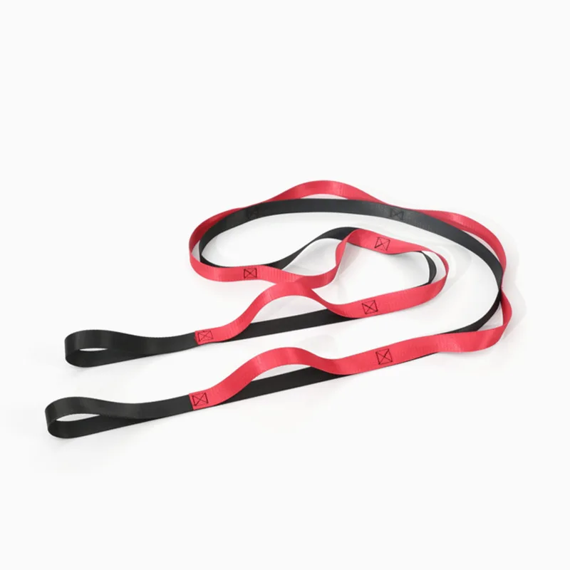 2 Meter Yoga Tension Belt Training Yoga strap belt Exercise Fitness Pilates Yoga Stretching Band with 8 loops