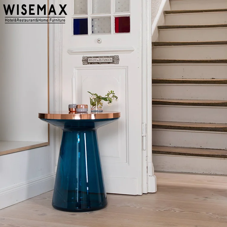 WISEMAX мебель Северная современный диван круглый столик угловой стол дизайнерский стеклянный журнальный для гостиной
