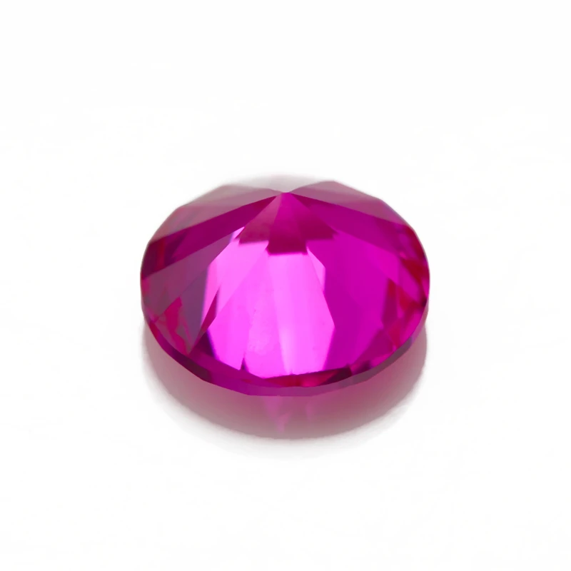 Jinying gems Wholesale price lab creat Ruby 3#5#8# color Round shape 3mm 5mm 6mm Synthetic Ruby Rough Corundum
