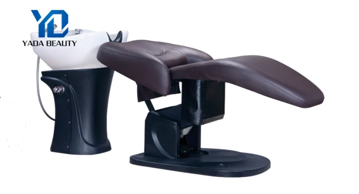 Ceramic basin and good ABS material shampoo chair hair salon