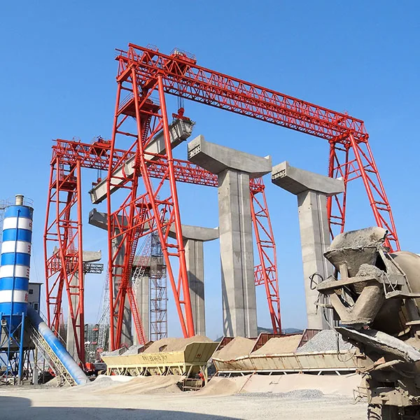 High quality 10 ton 20 ton 30 ton double girder truss gantry crane for bridge construction