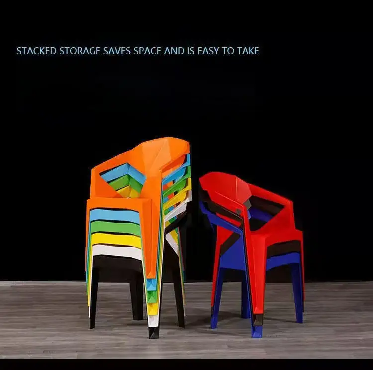 Italian Cheap price hot sale Stackable Plastic Chair Dining Armchair Outdoor Chair