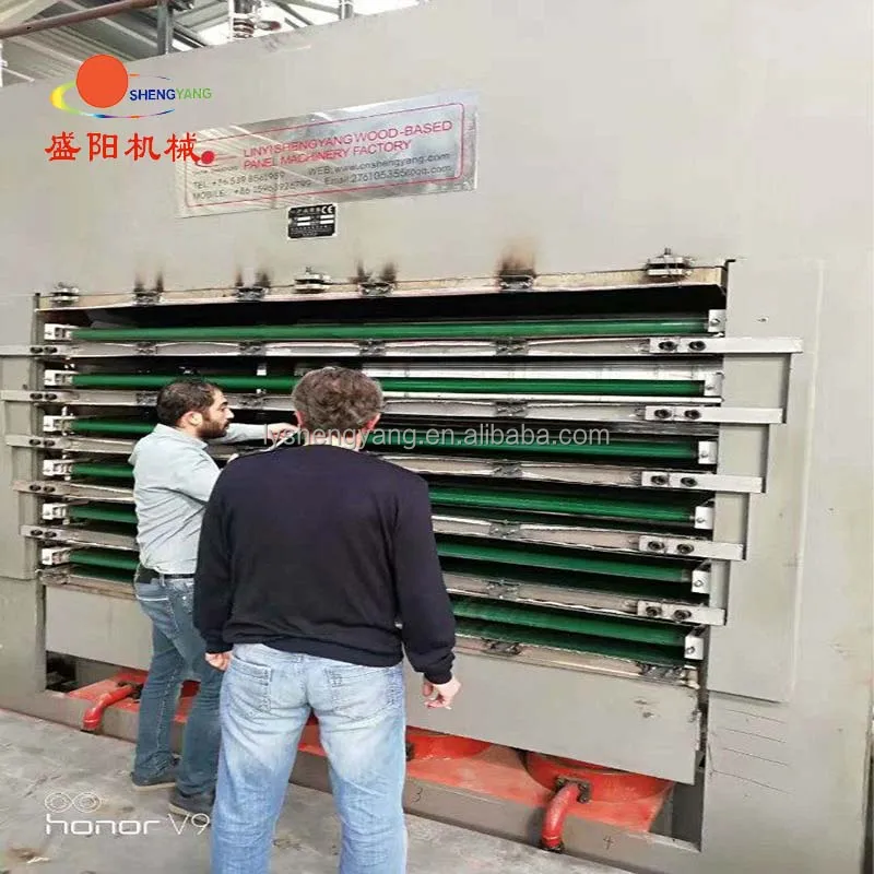 600 tons hot press laminating machine for 4*8ft panel film faced plywood production line provide customization