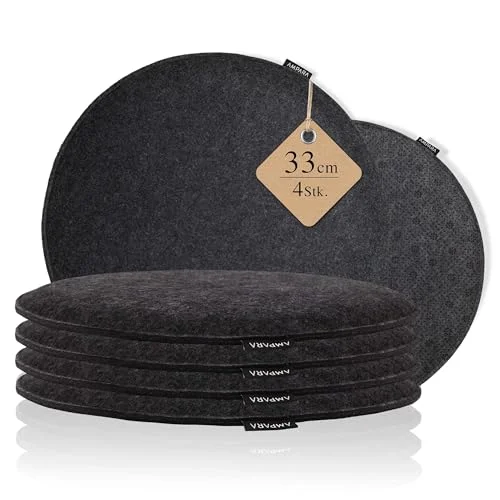 Round Shape Soft Felt Seat Cushions Made From Wool Felt seat pad for home decoration
