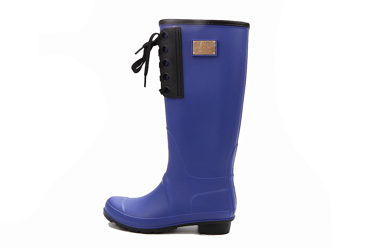 Женские красные ПВХ ботинки ручной работы для верховой езды, охоты, дождя