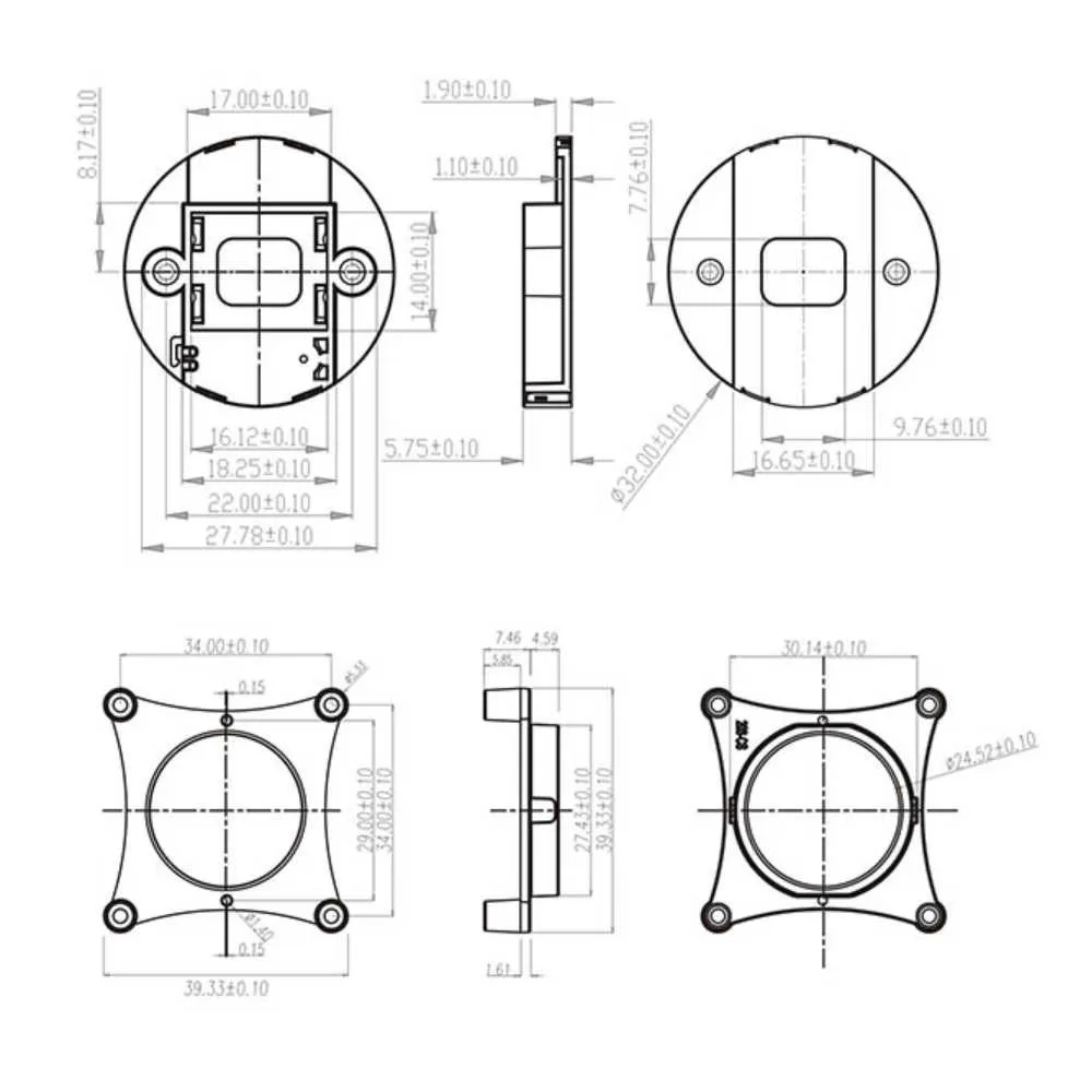Factory Outlet 3MP IR CUT Filter CS Lens Mount Double Filter Switcher For CCTV IR Camera