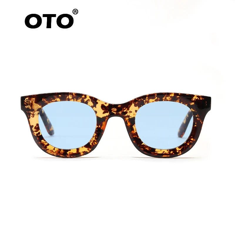 OTO 2022 new women fashion sunglasses thick tortoise vintage with luxury big round sun glasses