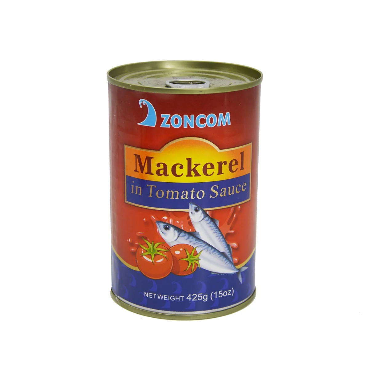 Wholesale Price Canned Mackerel in Tomato Sauce 425g Tin Fish Pacific Mackerel