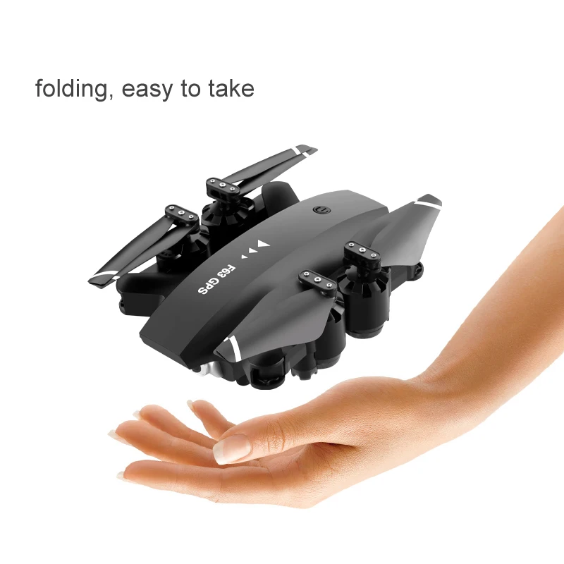 F63 RC Drone 5G 4K HD Dual Angle Camera Photography Quadcopter GPS Remote Control Helicopter FPV Folding Professional Drone Gift