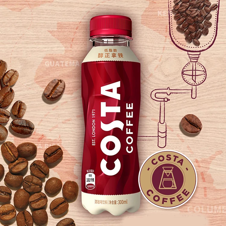 Кофейные напитки Coca-Cola Costa готов пить 12 бутылок с низким содержанием жира американский