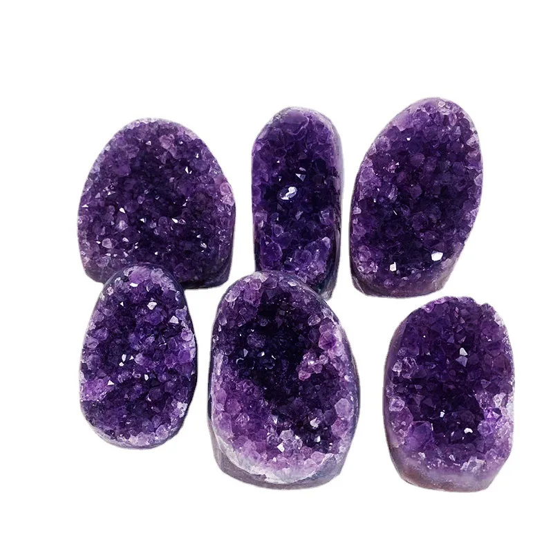 Wholesale Uruguay Natural Crystal Amethyst Cave Cluster Energy Raw Stone Office and Home Decoration