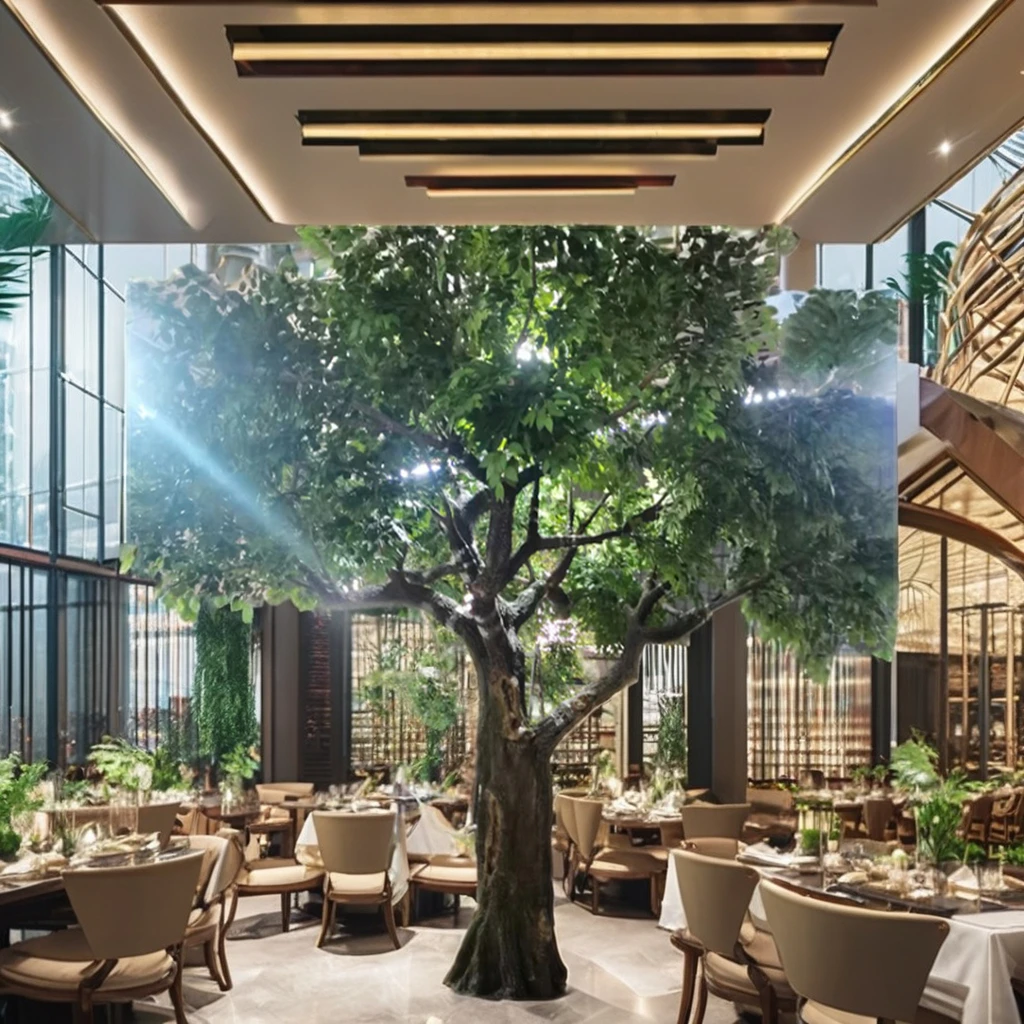 Durable 4m Large Artificial Green Banyan Tree Indoor Decorative Fiberglass Ficus with PE Silk Material High Assurance Room Decor