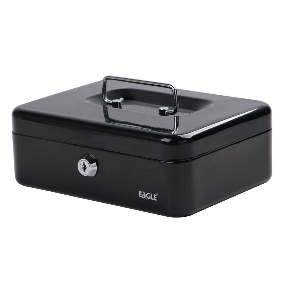 Eagle Safety Cash Box  Stationery Small Size Metal Safe Deposit Cash Box