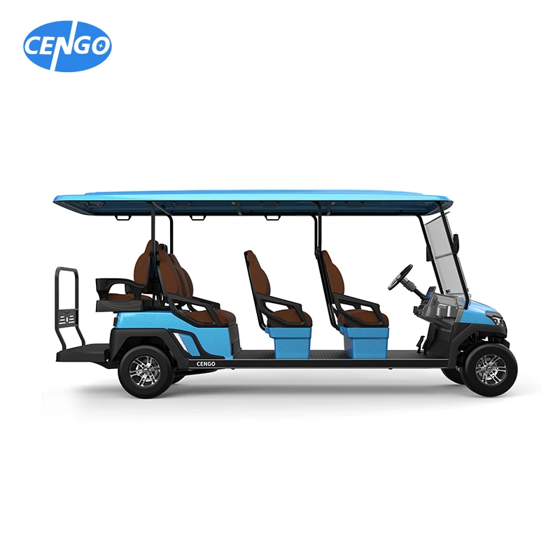 2 Seater Electric Car 8-Seater Electric Golf Cart CE Certified Sightseeing Cart With 48V Battery Voltage