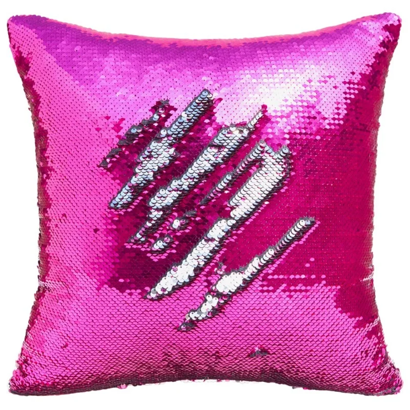 Glitter Reversible Flip Sequins Pillow Cover Magic Mermaid Fish Pillowcase Parkly Fun Shines Throw Cushion Cover