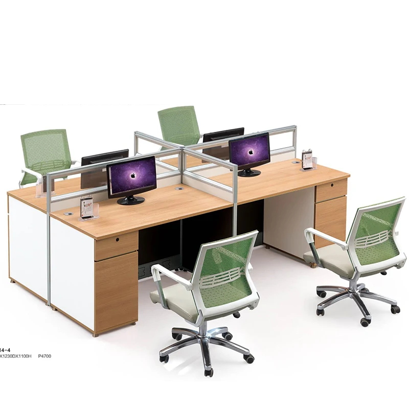 Modern design cubicle office workstation desk office furniture 1 person/4 person workstation with storage