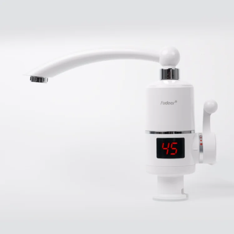 LED digital display hot and cold water mixer faucet  instant electric  heating faucet taps