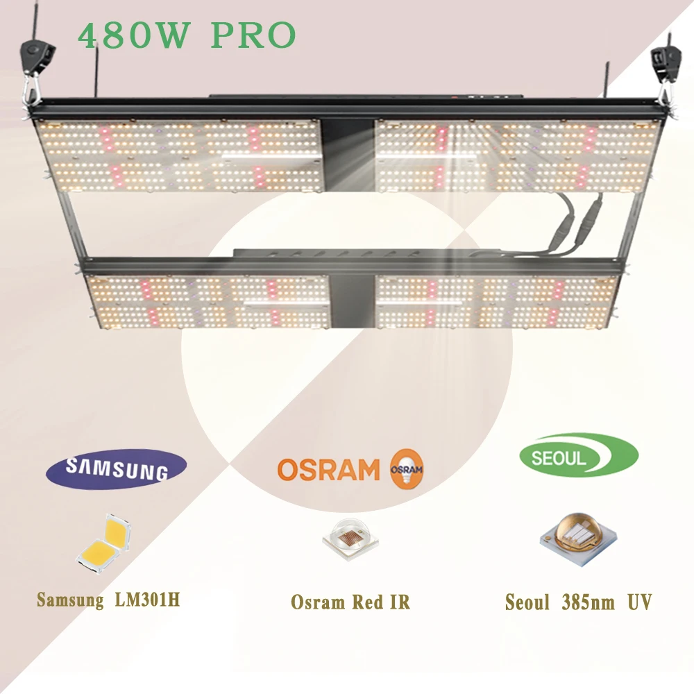  Вертикальные сельскохозяйственные медицинские растения veg bloom mix 660nm 550 v4 полный спектр lm301h uv ir 480 Вт Светодиодная
