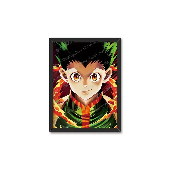 Newest Arrival Wholesale and custom 3D 30*40cm Hunter X Hunter Seriecs 3D Lenticular Flip Anime Poster for Advertising Gift