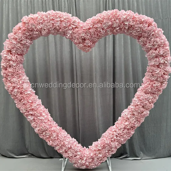 Heart Hydrangea Artificial Centerpiece Flowers Decor Other Decorative Flowers Plants Flower Arch For Wedding