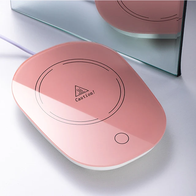 55 Degree Centigrade Portable Cup Warmer Smart Electric USB Cup Thermostat Heater Mug Milk Coffee USB 5V