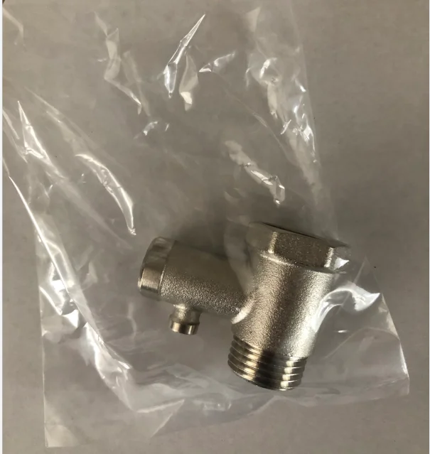 Good quality 1/2 inch Brass angle type safety air relief pressure reduce valve without lever for bathroom water heater boiler