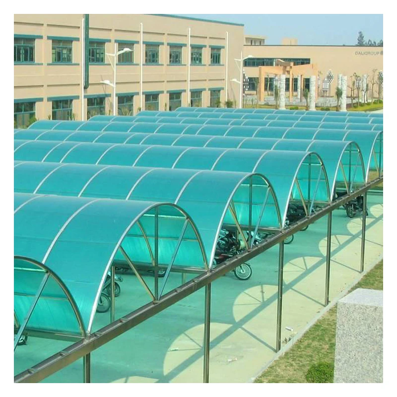 Бесплатный образец Skylight 15 см x 10 Пластиковый поликарбонатный твердый гофрированный лист