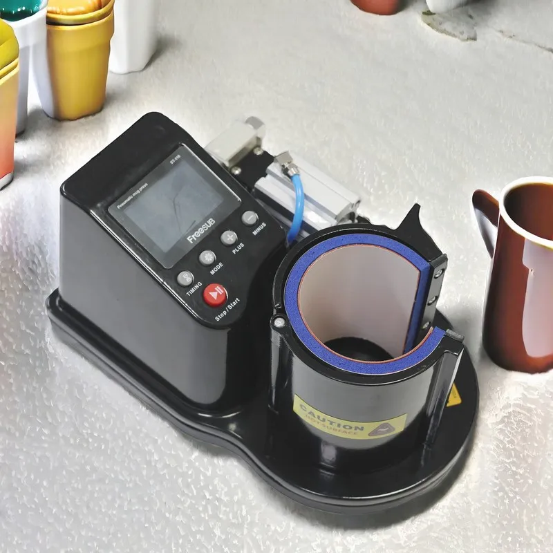 New ST-110 Pneumatic Mug Heat Press Machine Sublimation Printer 2D Digital Thermal Mug Printing Machine