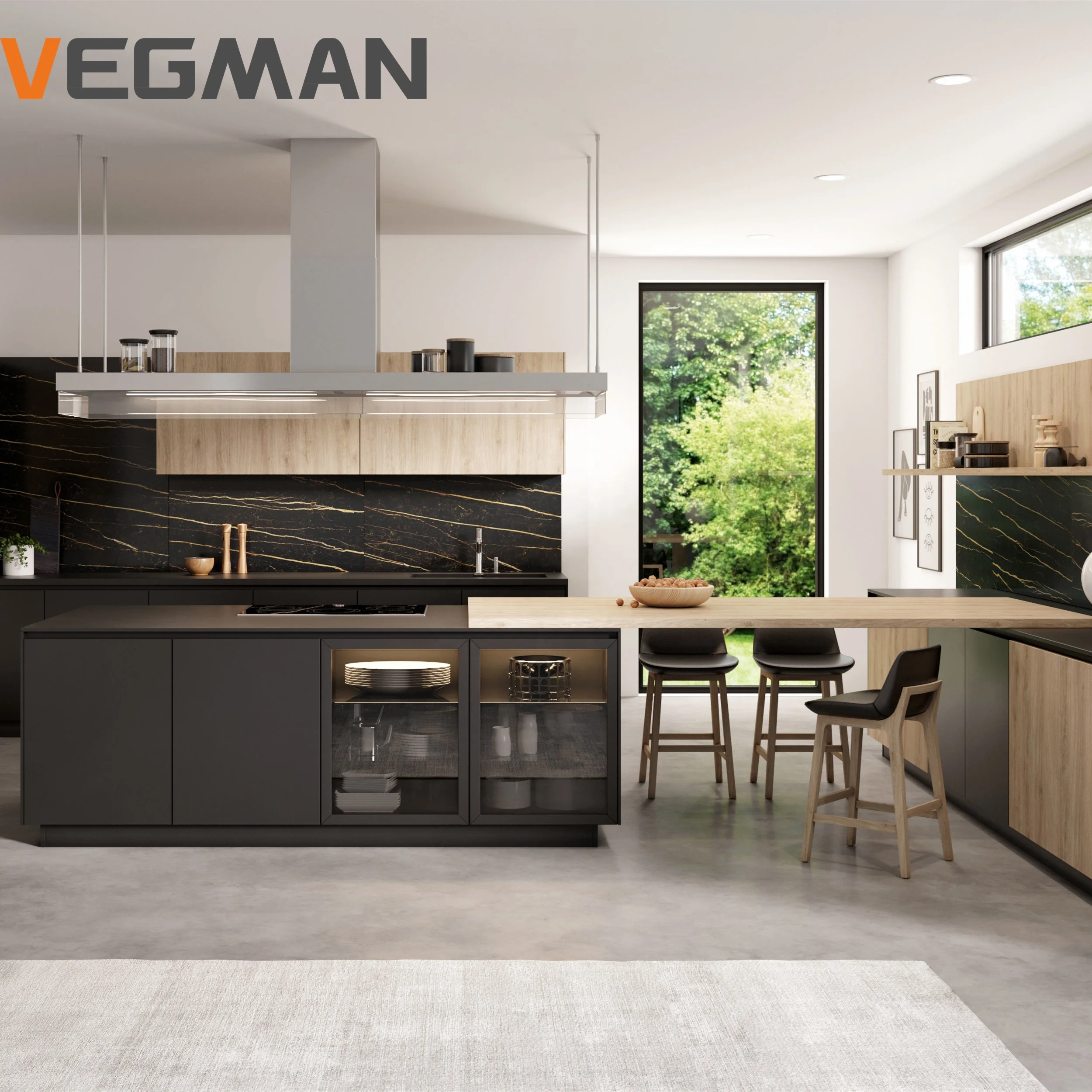 Custom Modern Kitchen Island Table Modular Pantry Kitchen Cabinets Ready To Assemble Furniture With Storage