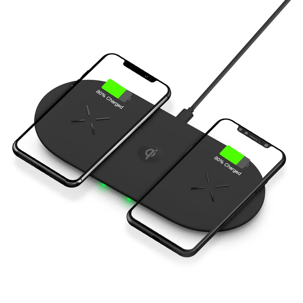 3in1 зарядная станция 2 телефон зарядное устройство Pad Множественная Беспроводное зарядное устройство 3 катушки Беспроводная зарядная станция для iPhone