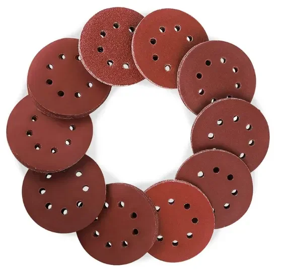Red sandpaper sanding disc abrasive paper waterproof Versatile sandpaper disc  225mm Aluminum oxide abrasive paper