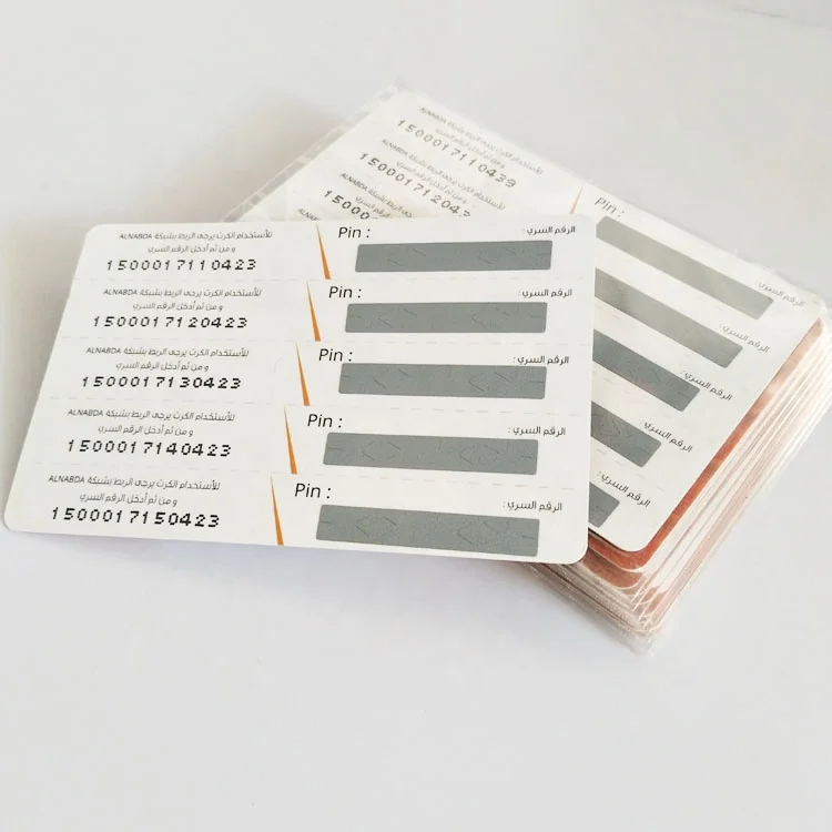 
Cheap Price Custom Prepaid Scratch Card printing 