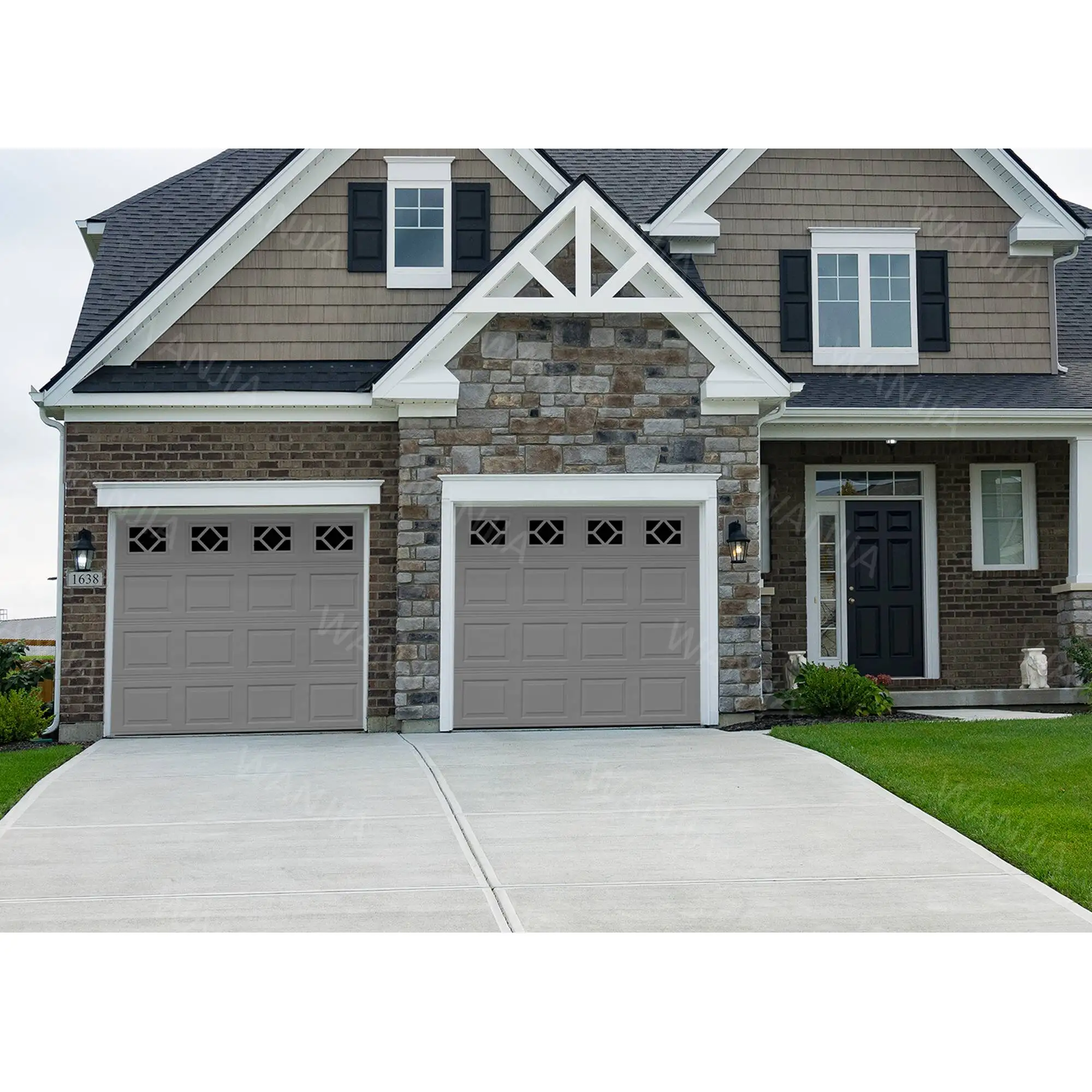 Latest Product Smart Electric Modern Design Garage Door Aluminum Glass Garage Door