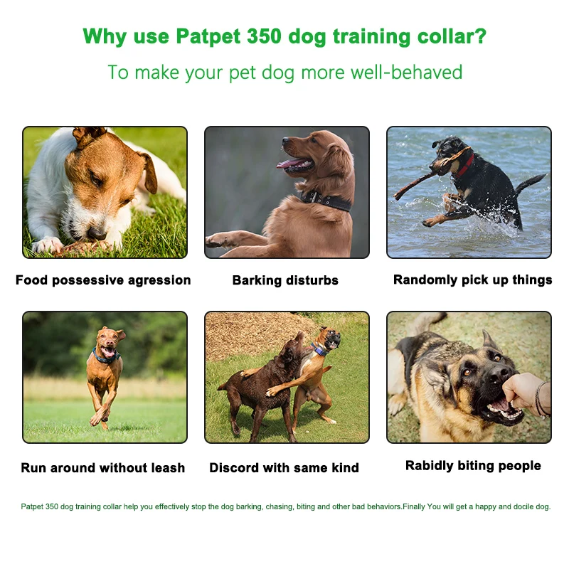 Удаленный лай ударов черный ошейник тренировочная собака без лая
