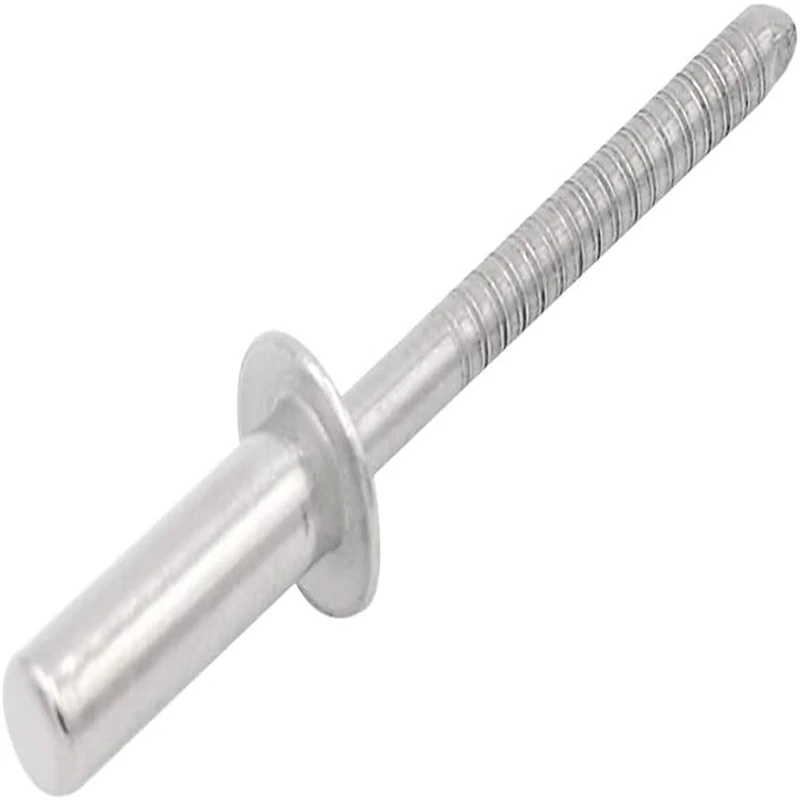 Aluminum Exhaust Hippocampus Blind Hardware Build Material Pop Fasten Size Rivet For Food Packung With Big Flange
